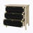 3 Drawer Buffet Sideboard With Adjustable Shelves, Storage Cabinet With Natural Seaweed Decor Doors For Living Room Kitchen Entryway