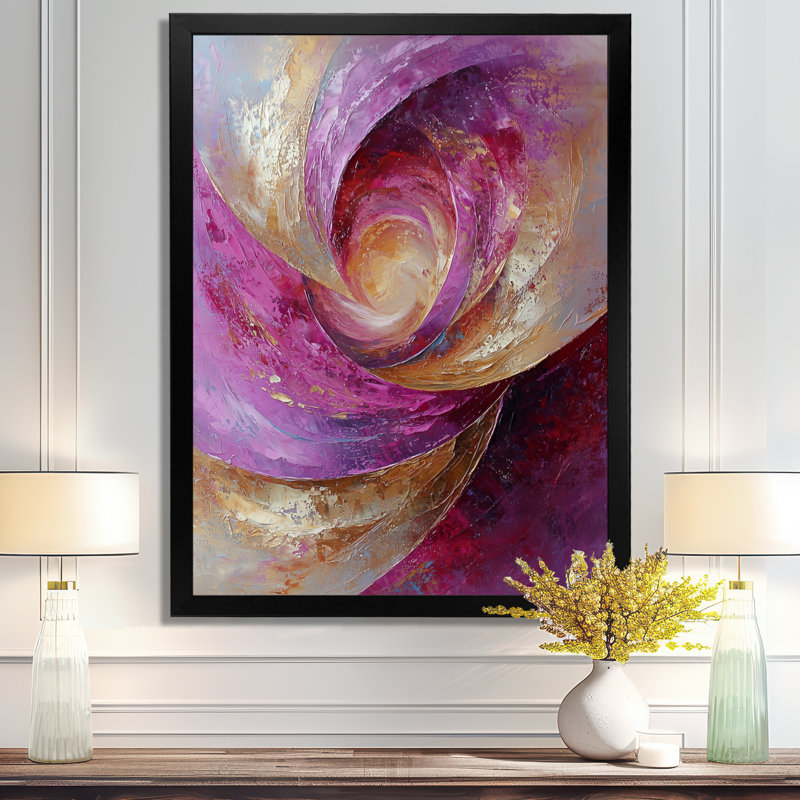 Spratt - Abstract Wall Art, H 32 po x l 16 po, Noir, noir, noir, noir, Reproduction encadrée d'une seule photo