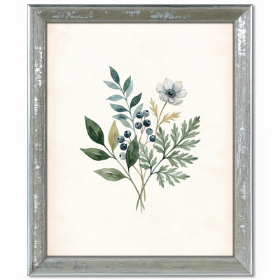 Silver Picture Frame with Distressed Finish