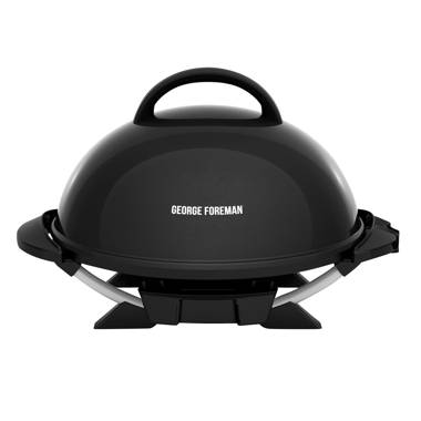 George Foreman, Silver, 12+ Servings Upto 15 Indoor/Outdoor Electric Grill,  GGR50B, REGULAR