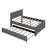 Full Upholstered Platform Bed with Trundle