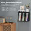 Record Player Stand, 3-compartment Record Holder With Vinyl Storage, Up To 80-100 Albums, Black-128779947