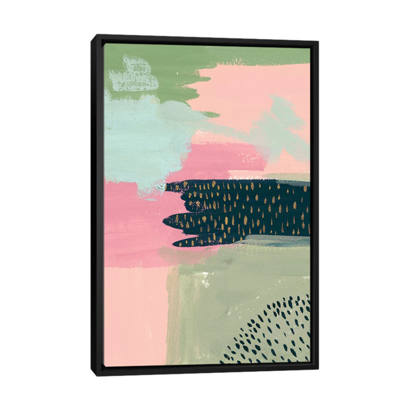 " Cheeky II " by Melissa Wang, 26" H x 18" W x 1.5" D, Black Framed Canvas, No Mat