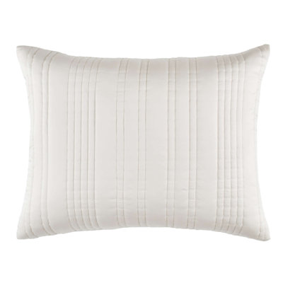 Blissful Bamboo Pearl/Silver Quilted Sham