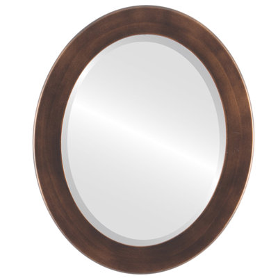 Raghul Wood Frame Oval Wall Mirror