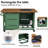 44" Rectangular Propane Fire Pit Table, 50,000 BTU Outdoor Firepit with Cover and Wind Guard-117531530