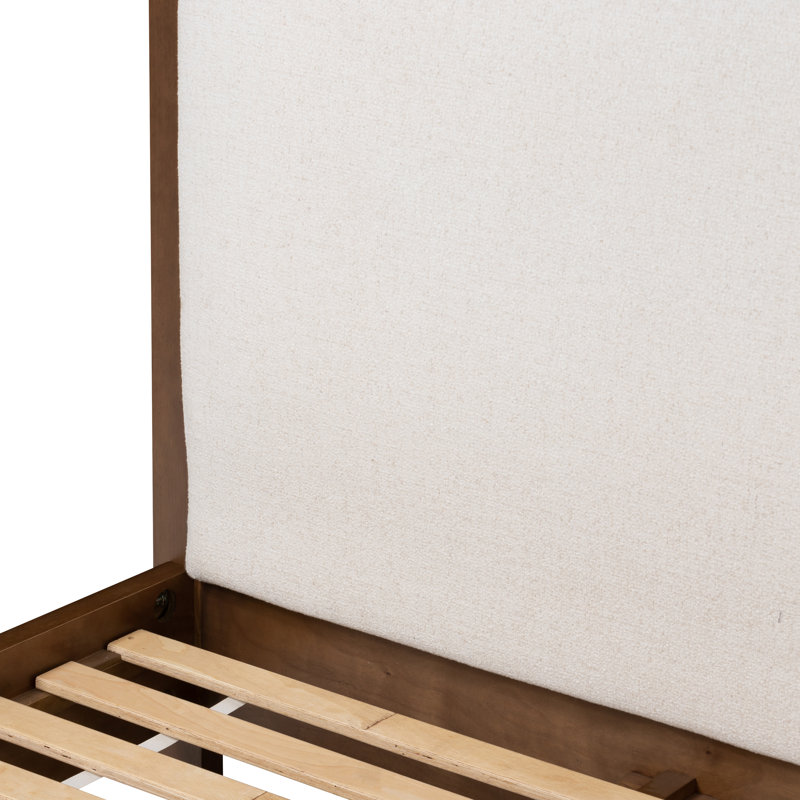 Willem Solid Wood Bed, Queen, Crypton Wayfarer Snow