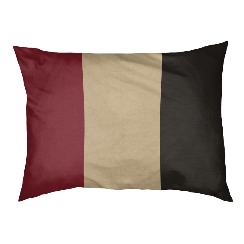 Coussin pour chien hockey Las Vegas, Grand (l 50 po x P 40 po x H 17 po), Rouge brique / sable du désert / noir