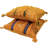 Striped Wool And Silk Throw Pillow-101831881