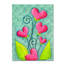 Art mural sur toile tendue - "Bouquet de cœur" par Maureen Lisa Costello pour décor de salon, de chambre à coucher ou de bureau - 35 x 47-33554139