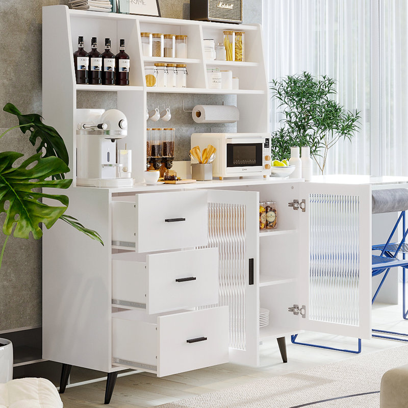 Jennylee 59.6'' Kitchen Pantry, White