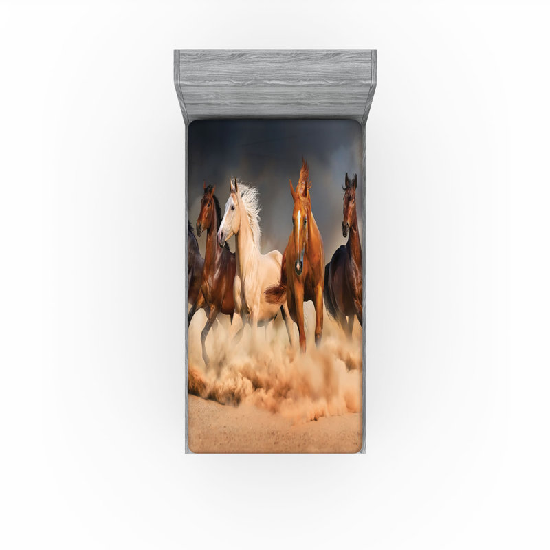 Multicolore drap-housse colibri Ambesonne, Twin Fitted Sheet