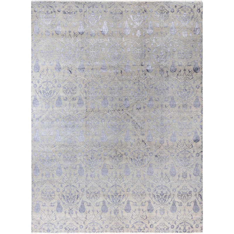 Overdyed One-of-a-Kind 9' 3" X 12' 5" Hand Knotted Area Rug
