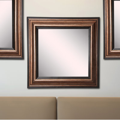 Ukiah Solid Wood Flat Wall Mirror
