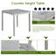Ensemble de table 5 pièces à hauteur de comptoir avec table carrée et 4 chaises rembourrées