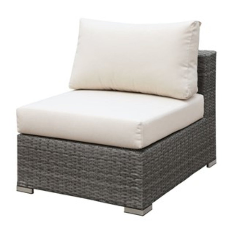 Chaise de patio avec coussin Shearin