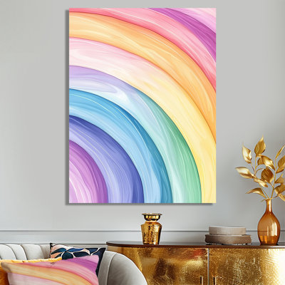 «Luminous Dream Of Rainbow I», art mural en métal, impression arc-en-ciel