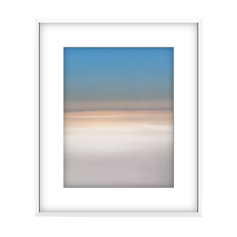 Cappucino Photographic Print, 57" H x 38" W x 0.8" D, White Framed Paper, White