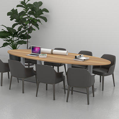 Oval Conference Table with Power and Data