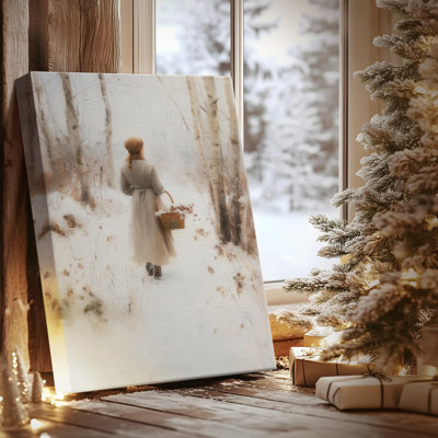 Snowwhite Morning at Dusk-Premium Gallery Wrapped Canvas