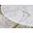 Cesarino Marble Effect Round Coffee Table - Glass Topped Metal Leg Centre Table-1321458036-1321458038