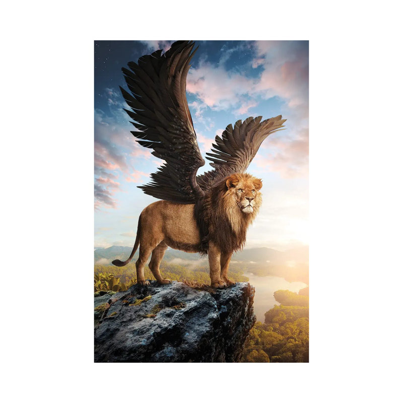 Winged Lion by Ruvim Noga - Wrapped Canvas Gallery-Wrapped Canvas Giclée