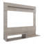 Centre de divertissement 55 po Being Be Floating avec espace télé, une tablette supérieure, deux tablettes de rangement, console multimédia murale pour les petits espaces et l'organisation à domicile