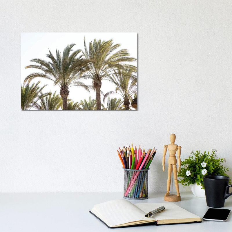 Oriental Palm Trees by Anita's & Bella's Art - Gallery-Wrapped Canvas Giclée on Canvas, No Frame, 20.32 cm H x 30.48 cm W