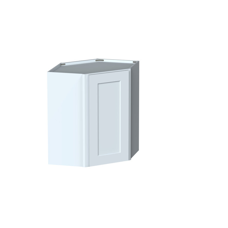 Armoires murales en coin réversibles de style Shaker de DL Cabinetry (prêtes à assembler) l 24 po x H 30 po x P 12 po - gris tourterelle