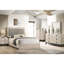 Grand lit de style classique, crème et gris, sommier requis, cadre de chambre à coucher contemporain crème, tête de lit, bois d'hévéa-1476327708-1476327706
