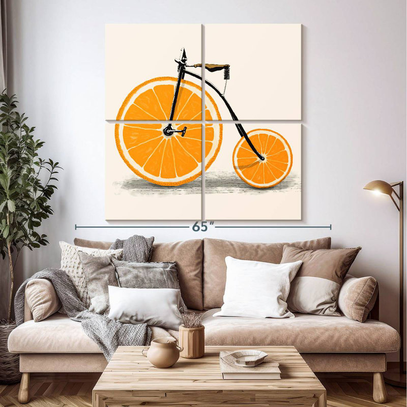 Clockwork Orange Bicycle, 50" H x 50" W