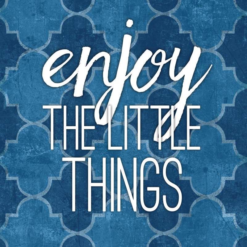 Enjoy Things - Wrapped Canvas Print, 30cm H x 30cm W