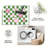 1PC green and white checkerboard pink floral area rugs for Living Room, Soft, All seasons, Easy-maintain, Washable Indoor mat, Farmhouse suitable for kitchen, dining room, bedroom, entryway, backyard, home office, Home Decor, Outdoor Decor.-1023771988