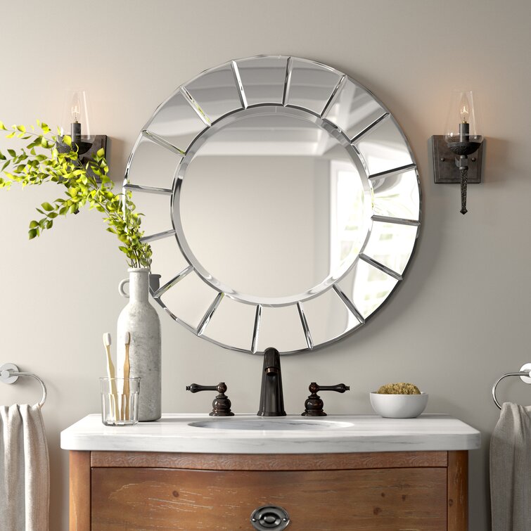 Mercer41 Wheless Round Wall Mirror & Reviews