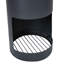 59" H Steel Chiminea with Log Holder - Black