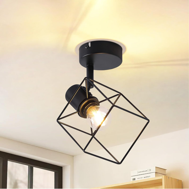 Semi Flush Mount, Black