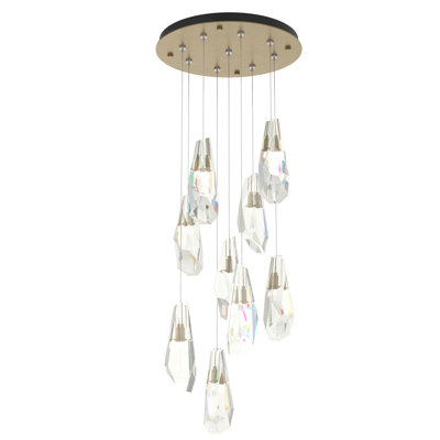 Luminaire suspendu en cristal 9 lumières Luma
