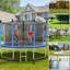 Jeannette 14' Trampoline With Safety Enclosure