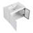 Wall-Mounted Bathroom Vanity With Ceramic Sink, 2-Soft Close Doors