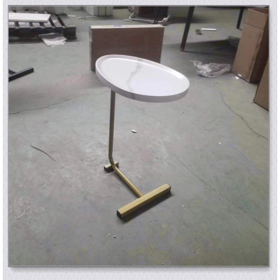 2-pieces C-shaped Side Table, C Shaped End Table, Side Table for Couch and Bed
