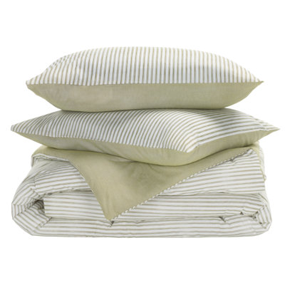 Stripe Reversable Comforter Set