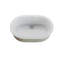 Lavabo de salle de bain ovale encastré en porcelaine vitrifiée de 20,75 pouces Cantrio PS-110