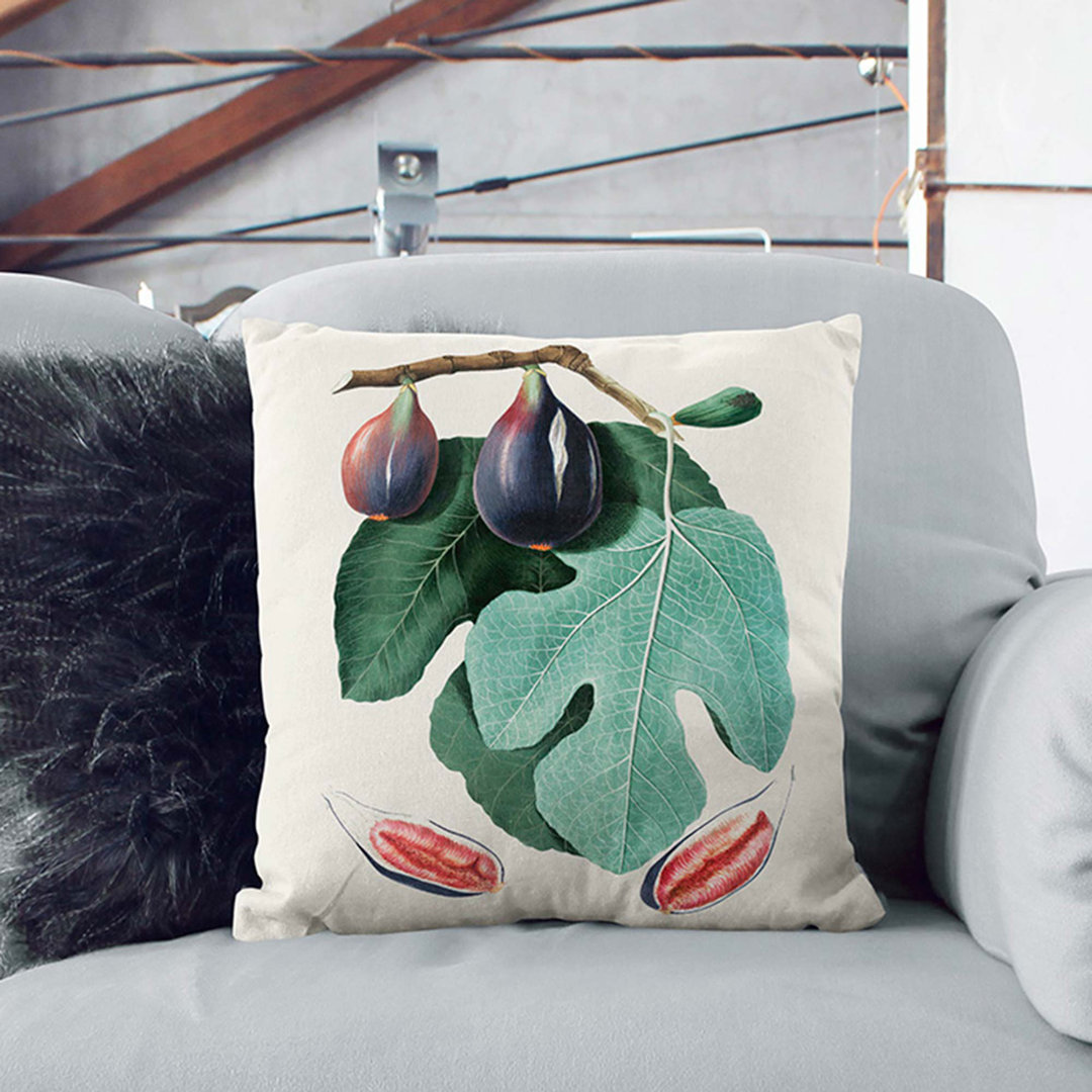 Common Fig Tree by Giorgio Gallesio Cushion with Filling