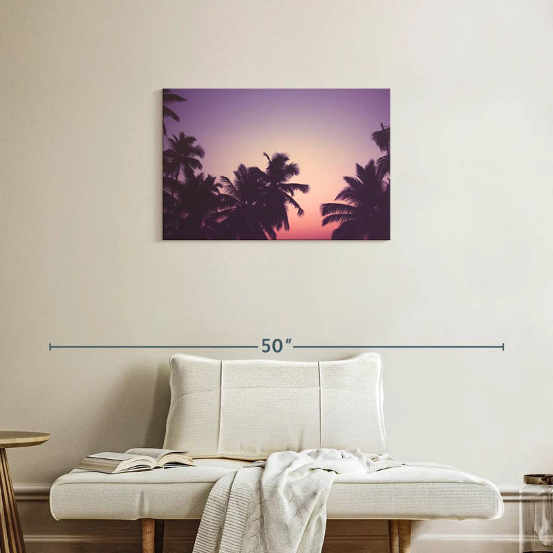 Harnek Sunset Palm Trees, 20" H x 30" W