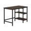 Ensemble de bureau d'écriture et chaise de style industriel 2 pièces avec structure en métal, finition noire