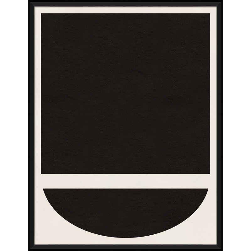 Formes graphiques en noir et crème 3 - Impression