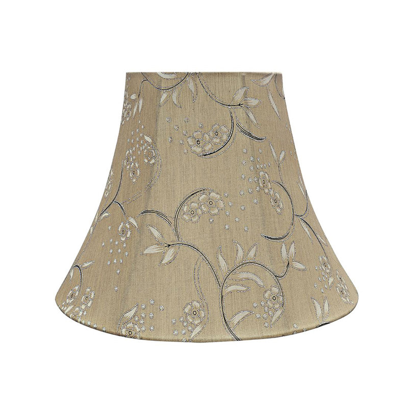 Abat-jour cloche en lin clair Althoff, H 9,5 po x l 12 po x P 12 po