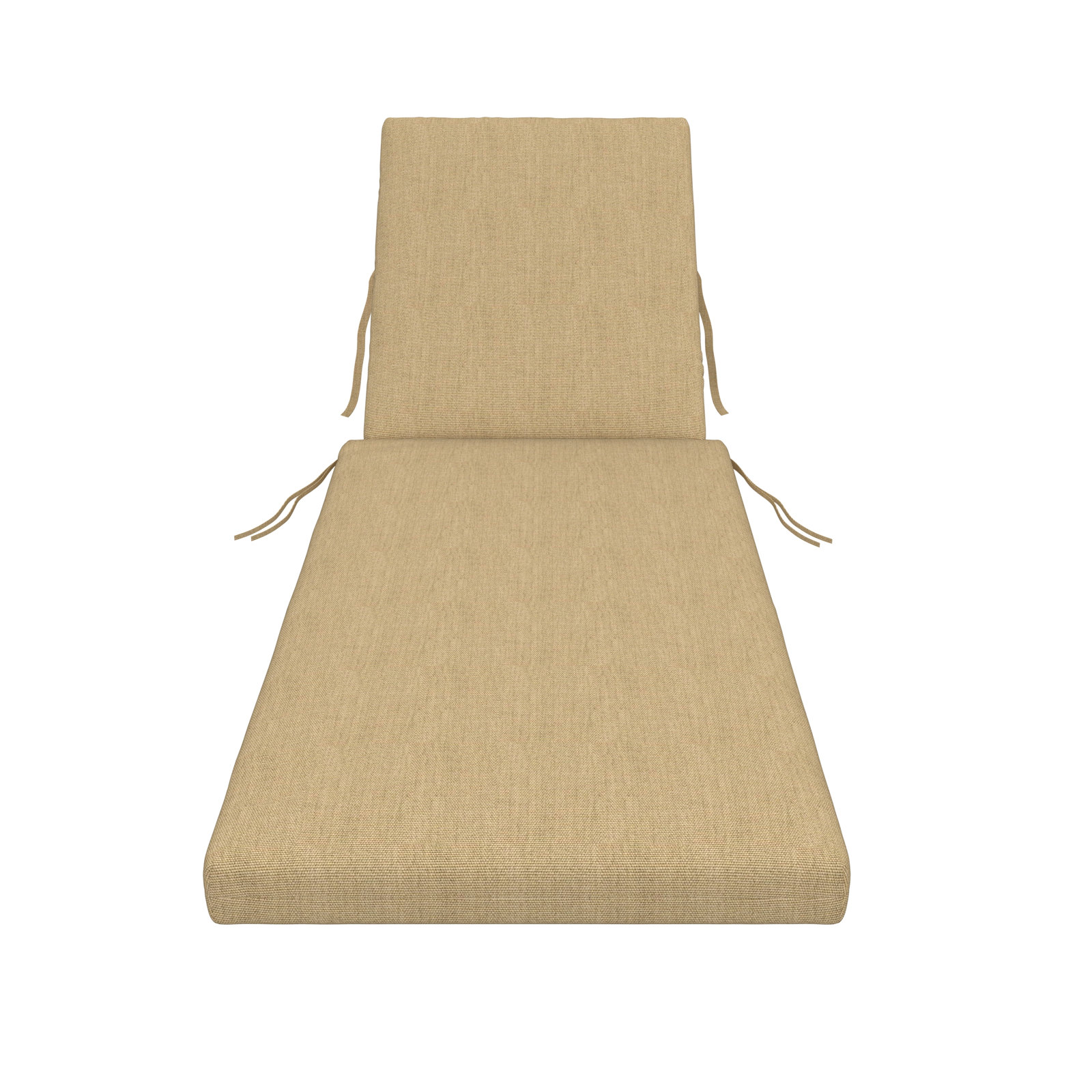 Outdoor Sunbrella® Chaise Lounge Cushion, 3.5" H x 25" W x 47"D, Canvas Heather Beige Sunbrella® Canvas
