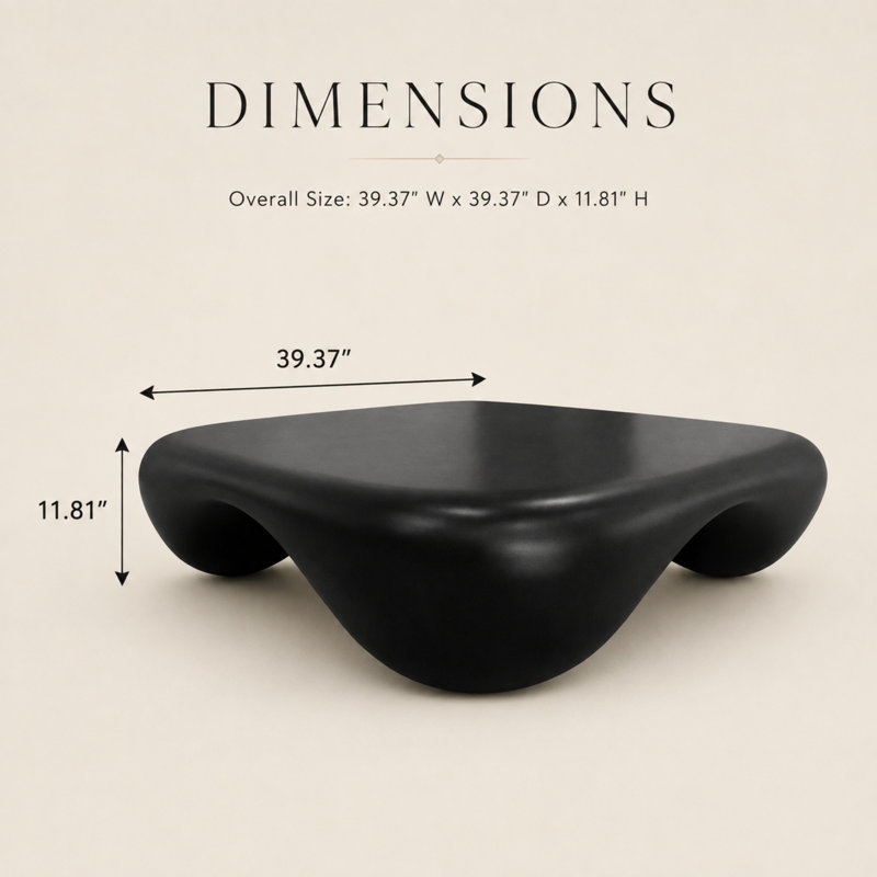 Table basse Caston 39,37 po Caston, Noir