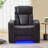 Sizemore Power Reclining Pu Leather With Cup Holders Living Room Recliner-121833583